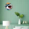 thumbnail image 4 of 10 Inch Wall Clock Battery Operated Silent Clock Decorative for Office, Kitchen, Outdoor, Living Room，Creative Shark attack Cute Design, 4 of 4