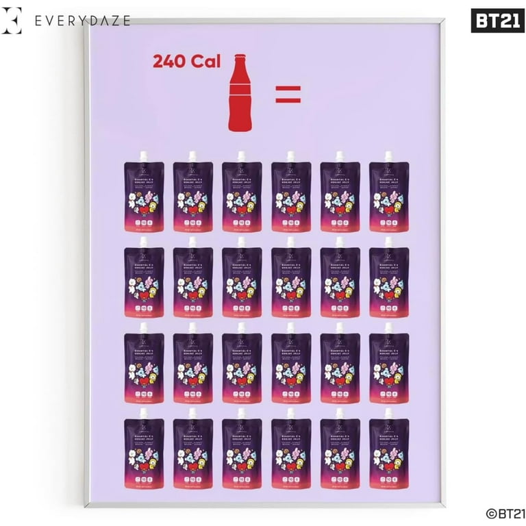 EVERYDAZE BT21 Essential C's Konjac Jelly – Lychee, 10 Pack