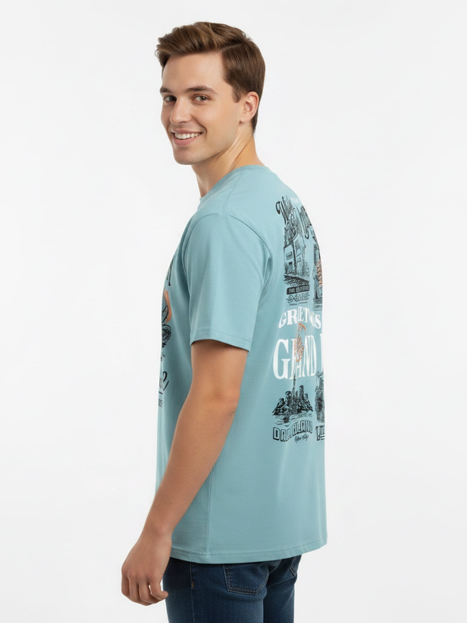 One Piece, Men's & Big Men's Graphic Tee, Straw Hat Destination, Sizes S-3XL