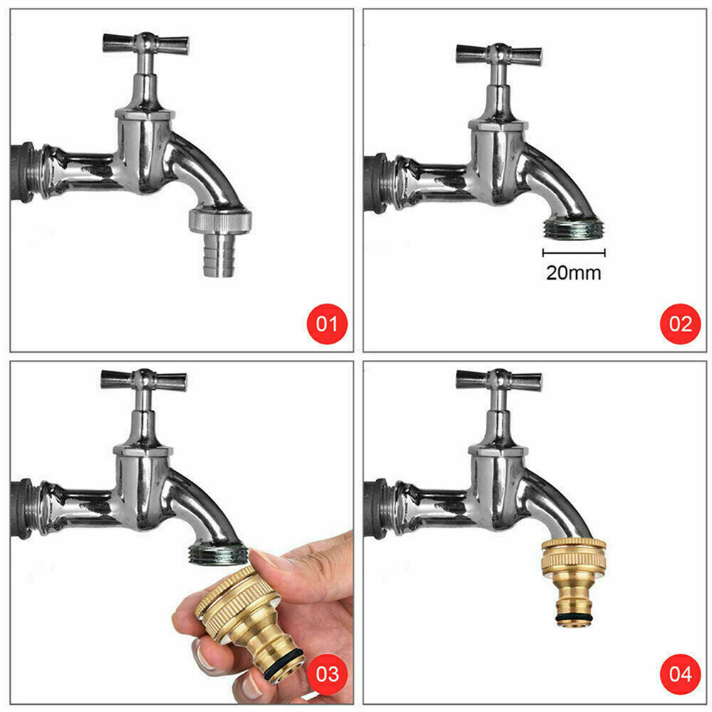 G3/4 To G1/2 Brass Fitting Adaptor HOse Tap Faucet Water Pipe Connector Garden - image 5 of 9