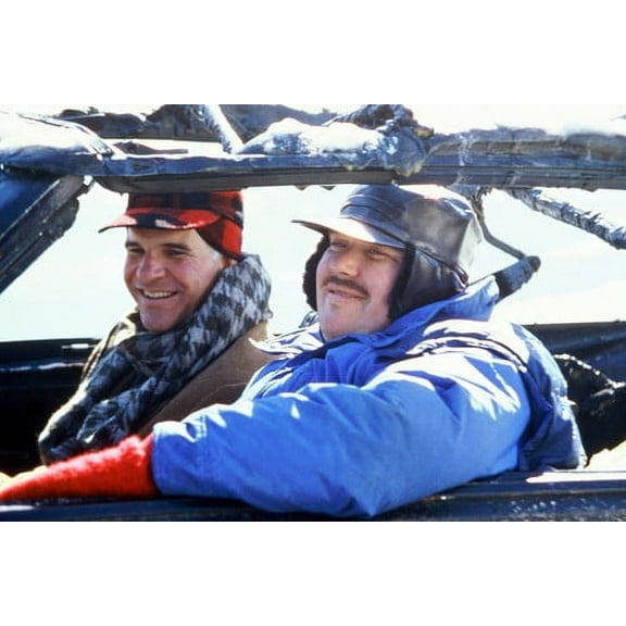 John Candy and Steve Martin in Planes, Trains & Automobiles 24x36 Poster hilarious seated in burnt out car