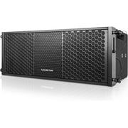Sound Town ZETHUS Series Two Pairs of Dual 8 Passive Line Array Loudspeakers, 700W, Full-Range/Bi-Amp Switchable, Birch Plywood, Black (ZETHUS-208BV2-2PAIRS)