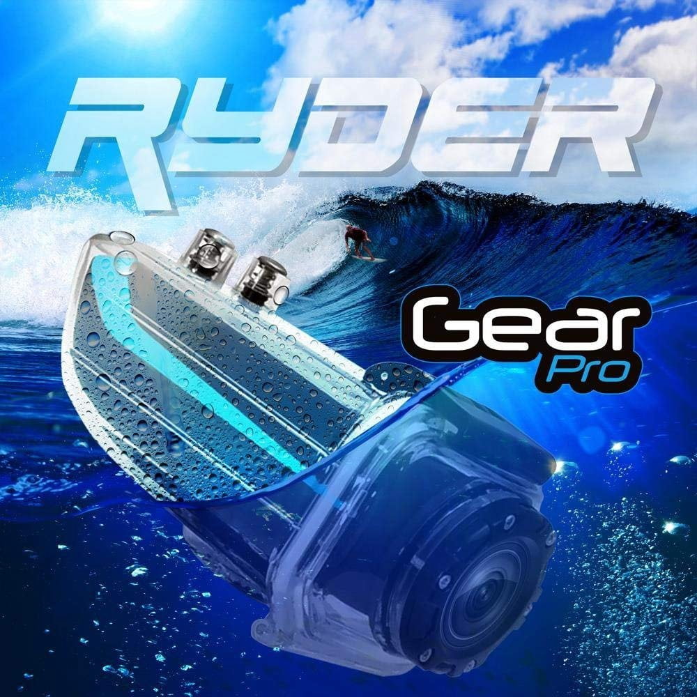 Sound Around GDV785OR HD Video Recording Gear Pro Ryder, 1080p, 16 MP, Action Video Cameras with Waterproof Case, White