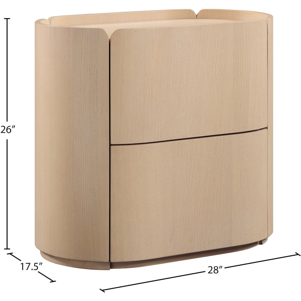 Meridian Furniture Everett Natural Night Stand