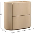 thumbnail image 3 of Meridian Furniture Everett Natural Night Stand, 3 of 11