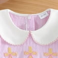 thumbnail image 5 of Larisalt Baby Girl Dress Kids Girls Easter Clothes Cute Embroidery Short Sleeve Smocked Easter Dresses, 5 of 6