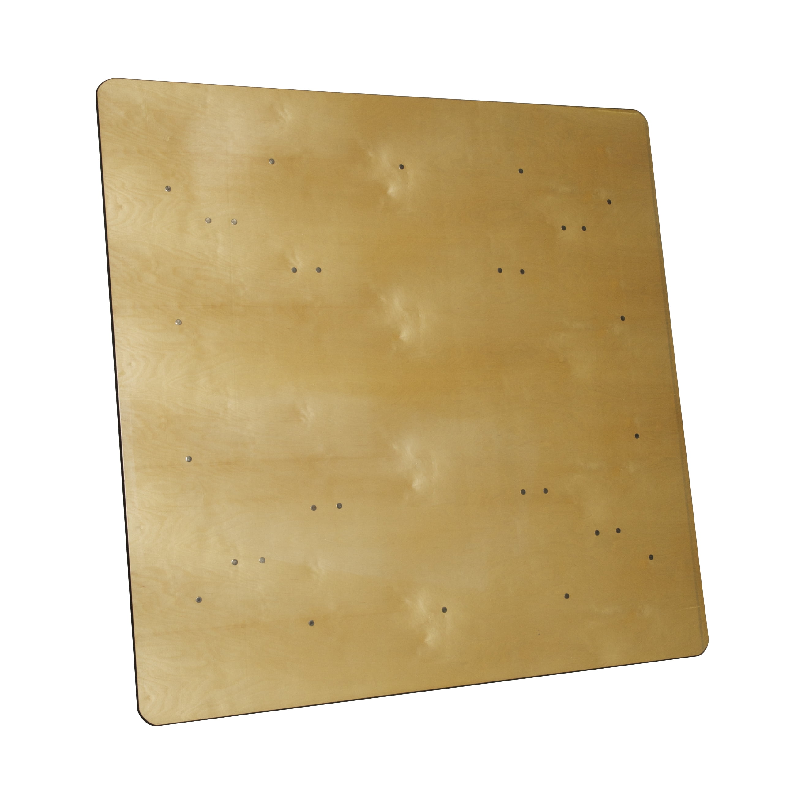 48 inch WFT Series Birch Wood Square Folding Table - Rubber Edge