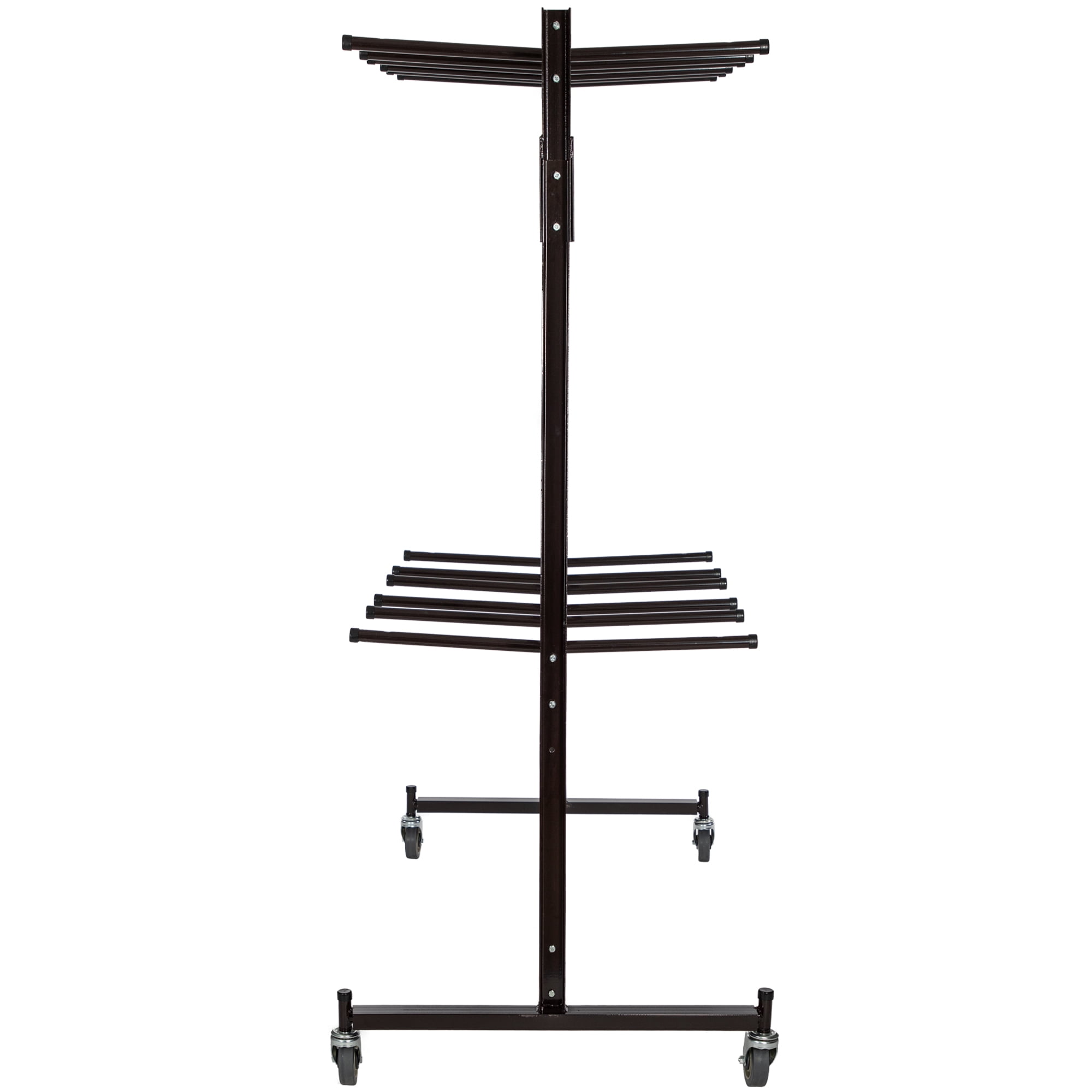 Hampden Furnishings Julian High-Back Chair Hanging Cart, Brown Steel, Closet Organizer