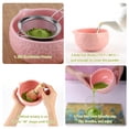 thumbnail image 5 of Matcha Whisk Set,7-Piece Bamboo Whisk Kit with Spouted Ceramic Bowl, Chasen, Holder, Sifter & Scoop, 5 of 6