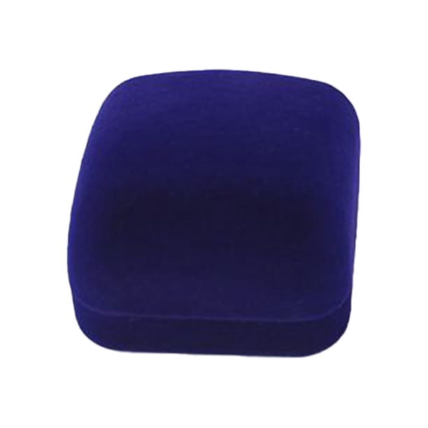 Naiovety Caja de presentación de joyería con flocado cuadrado, soporte de Clip para manga de anillo y pendiente, estuche reutilizable, Almacenamiento y organización del hogar Azul