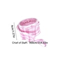 thumbnail image 2 of Plaid Pattern Fabric Ribbon Roll, Classic Checkered Wrapping Ribbon, Rustic Craft Ribbon for Flower Bouquet Gift Wrapping Holiday Party Home Decoration, Pink, 2 of 6