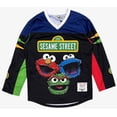 thumbnail image 2 of Sesame Street Men's Headgear Classics Premium Embroidered Hockey Jersey (Small, Black), 2 of 7