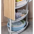 thumbnail image 3 of Triangle Bathroom Storage Rack 3 Layer Corner Shelf Stand Shelving Unit Holder white small, 3 of 8