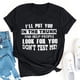 thumbnail image 4 of Tops de verano Regalos para hombre y mujer Camiseta de verano con estampado de letras Blusa de manga corta Pompotops  hfajkhk134458, 4 of 8