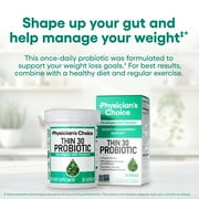Physicians Choice Thin 30 Probiotic 60 Counts for Weight Management & Bloating - Supports Gut Health - Weight Management for Women & Men