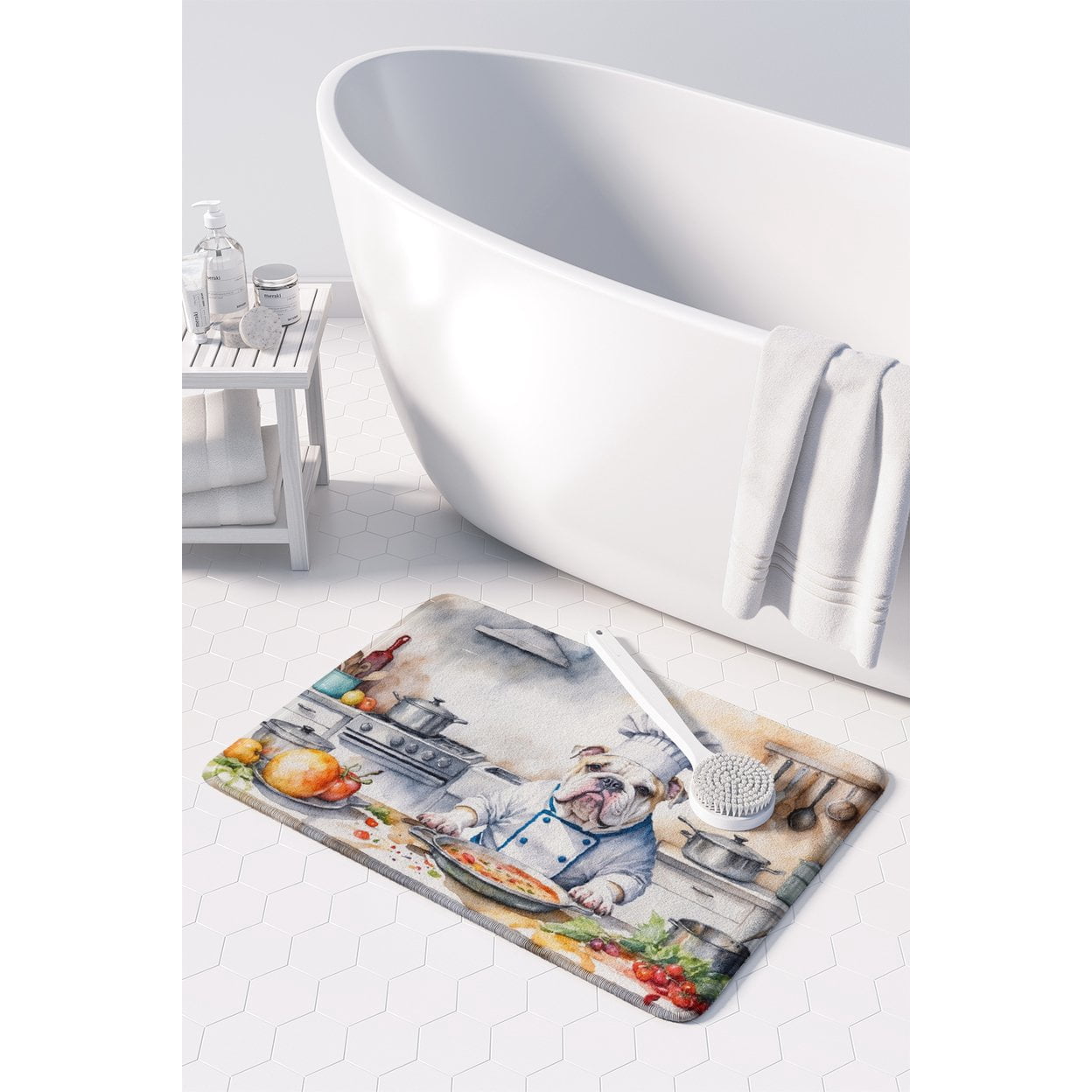Yorkie Yorkshire Terrier The Chef Memory Foam Kitchen Mat