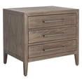 thumbnail image 5 of SAFAVIEH Couture Ariella Modern Nightstand with 3 Drawers, Light Brown, 5 of 15