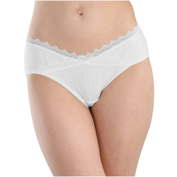 Lolmot Women Low Waist V Shaped Pregnant Underwear Elasticity Maternity  Panties