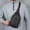 Brown, variant on ROLKFUK Mens Waterproof Sling Bag Crossbody Chest Pack for Men Lightweight PU Leather Travel Daypack