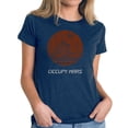 thumbnail image 1 of LA Pop Art Women's Premium Blend Word Art T-shirt - Occupy Mars, 1 of 2