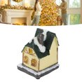 thumbnail image 3 of Casas De Pueblo Navideñas Iluminadas Por LED, Casa De Nieve De Resina Con Textura 3D Para Decoración Del Hogar, Diseño Exquisito Y Pintadas A Mano, Regalos Con Pilas Para, 3 of 7