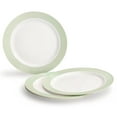 thumbnail image 2 of " OCCASIONS " 640 Pcs set (80 Guests)-Wedding Disposable Plastic Plates & cutlery - 80 x 10.25'' + 80 x 7.5'' + Silverware + Cups + Napkins (Rio in White & Pearled Green), 2 of 5