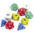 thumbnail image 1 of Set de Dados Poliedros 10 piezas School Specialty Colores Surtidos, 1 of 5