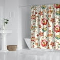 thumbnail image 2 of Waterproof Beautiful Colorful Floral Shower Curtain 72x72 Inch Boho Style Polyester Unique Shower Curtain for Bathroom Hotel Home Decor with 12 Plastic Hooks, 2 of 5