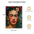thumbnail image 2 of PIKWEEK Frida Kahlo Wall Art Print, Home Decor Framed Poster Wall Art Canvas Artwork for Living Room, Pictures for Bedroom Painting, 2 of 5