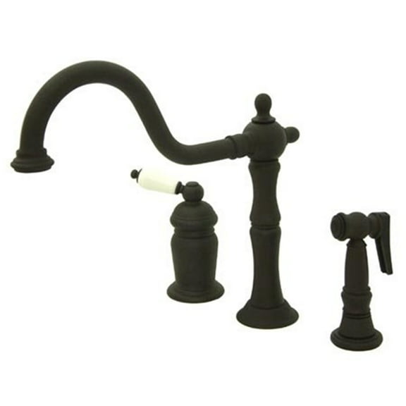 Kingston Brass Widespread Kitchen Faucets With Oil Rubbed Bronze KS1815PLBS
