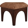 thumbnail image 5 of Meridian Furniture Lawson Cognac Chenille Fabric Ottoman, 5 of 7