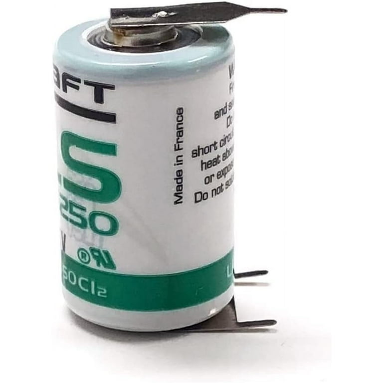 Saft 1/2AA Size Lithium Batteries (3.6V & 1200 mAh), 4 pack