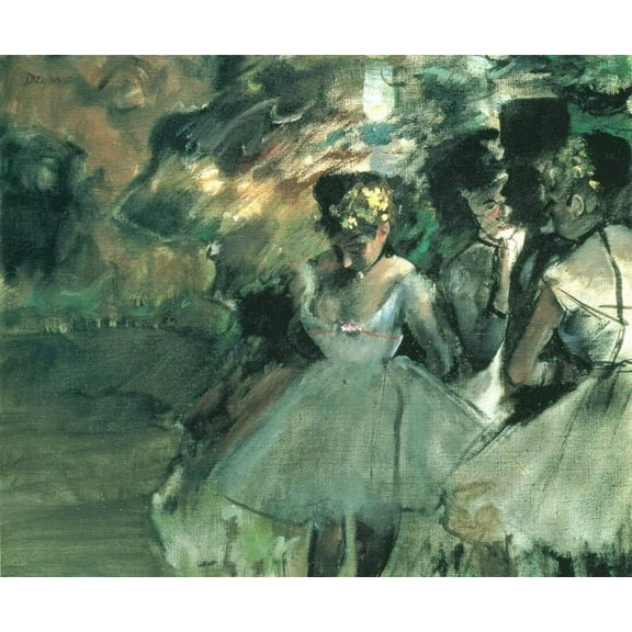 Three Dancers In The Wings-Degas - CANVAS OR FINE PRINT WALL ART