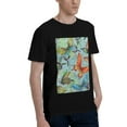 thumbnail image 2 of Bingfone Retro Seamless Flying Butterflies Men'S Loose Fit Short-Sleeve Pocket T-Shirt, 2 of 7