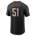 thumbnail image 3 of Men's Nike Randy Johnson Black Arizona Diamondbacks City Connect Name & Number T-Shirt, 3 of 3