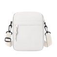 thumbnail image 3 of Clossjun Men Women Small Crossbody Bag Daily Wear Shoulder Bags Adjustable Belt Mini Messenger Bag Work Out Back To School Daypacks White, 3 of 6