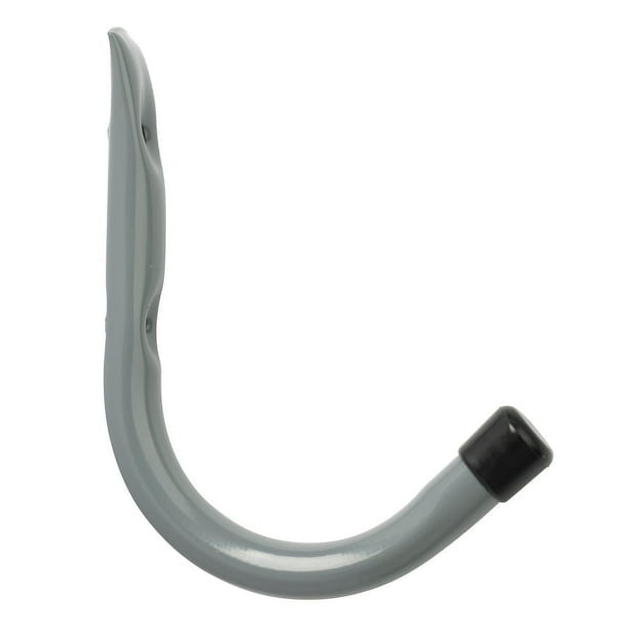 (2 pack) Hyper Tough 6 in. Wall Mounted Steel Garage Utility J Hook, Gray