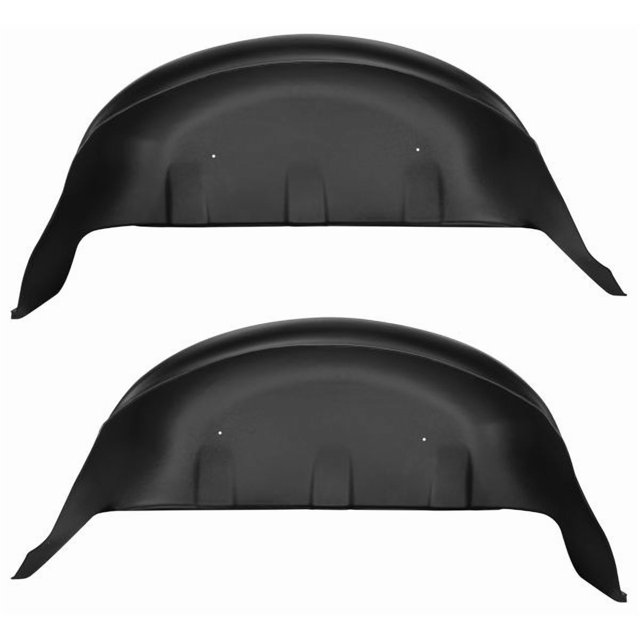 Husky Liner Doublure d'Aile de Puits 79131 Protège-Puits de Roue; Noir; Oléfine Thermoplastique TPO; Ensemble de 2