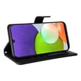 thumbnail image 2 of JTCASES Compatible with Samsung Galaxy A22 4G 6.4 inch Case Wallet Flip Folio Case [Kickstand] with RFID Blocking Card Holders [Shockproof] Wrist Strap Cover for Men Women Girls, Black, 2 of 12