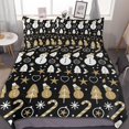 thumbnail image 1 of HAHDAXIA Ginger Man Christmas Bedding Solid Comforter Set for All Seasons,3 Pieces(1 Comforter+2 Pillowcases),Soft Microfiber Bedding Set King(90"x90"), 1 of 7