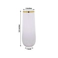 thumbnail image 3 of Efavormart 6 Pack 9 oz Clear Disposable Stemless Champagne Flutes with Gold RIM Cylinder Glass, 3 of 11