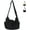 Black, variant on Canvas Tote Bag, Messenger Bag with Pockets Large Shoulder Hobo Crossbody Bag for Women and Men