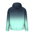 thumbnail image 4 of Mens Fleece Hoodies Fashion Gradient Color Sweatshirts Spring Fall Long Sleeve Fleece Lined Tops Casual Going Out Workout Hooded Sweatshir with Pocket, 4 of 4