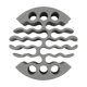 thumbnail image 2 of Organizador de cable de red Combita Categoría 6 Herramienta de organización Compact Versátil Versátil Herramienta de gestión de cables de diseño Gris, 2 of 8