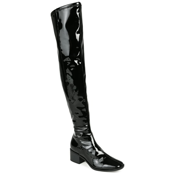 Journee Collection Womens Mariana Tru Comfort Foam Extra Wide Calf Block Heel Over The Knee Boots