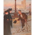thumbnail image 3 of Adolphe Binet 12x14 Black Modern Framed Museum Art Print Titled - The Denier of the Widow, 3 of 5