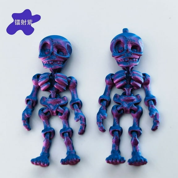 3d printed skeleton human joint movable Halloween toy creative fridge magnet