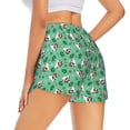 thumbnail image 4 of Picia Christmas French Bulldog Pattern Women's 2 in 1 Athletic Running Shorts High Waisted Workout Casual Gym Sweat Shorts with Comfy Liner Zipper Pockets-XX-Large, 4 of 9