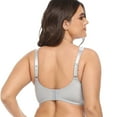 thumbnail image 4 of Women's Underwire Lace Unlined Everyday Bra Minimizer Full Coverage Bralette 52C, 4 of 8