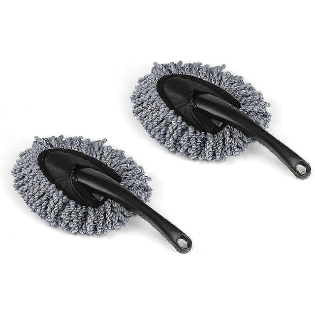 2 Pack Mini Microfiber Car Dash Duster Brush,multi-functional Car Cleaning Brush